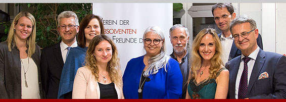 Absolventen-Meeting 2017 - Vorstand, Direktor Mag. Spreitz, Sängerin Mag. Dr. Elisabeth Hofer, Referent DI Wolfgang Zehetner